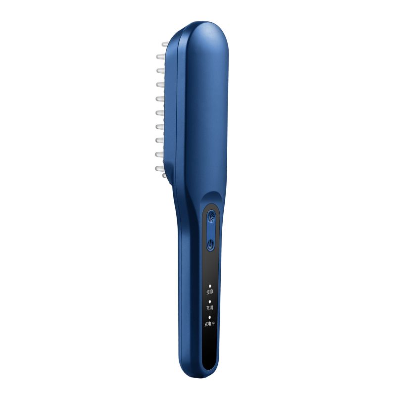 Dark Blue Frosted Material Electric Massage Comb [charged] :Asujewelry.com